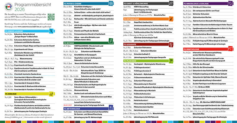 Programmübersicht 2026